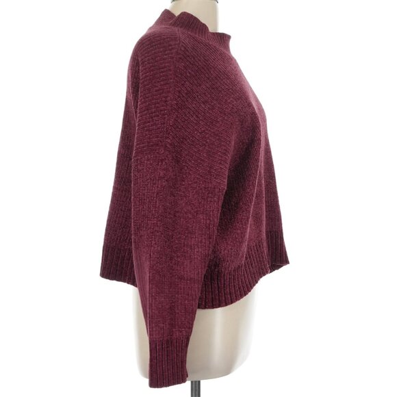(Anthropologie) Sanctuary Burgundy Pullover Sweater Size Large - Picture 3 of 6